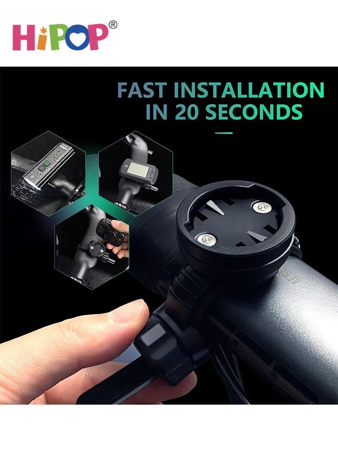 حامل دراجة قابل للتعديل لجارمين إيدج، iGPSPORT، XOSS، CooSpo، Magene، CYCPLUS GPS، متوافق مع المقابض الدائرية/المسطحة، الدراجات الجبلية/الطريق/القابلة للطي، تركيب سهل، تثبيت آمن - view 5